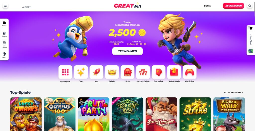 greatwin casino spiele